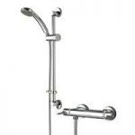 Bristan Design Utility thermostatic bar shower valve with slider rail kit
