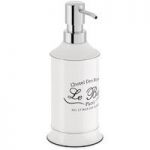 Stoneware Soap Dispenser – White – Classic French Style – Traditional – Le Bain