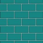 Fine Decor Wallpaper – Teal Subway Tile Effect – Bathroom & Kitchen