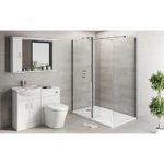 Bathroom Shower Suite – Walk in Enclosure – 1600 x 800mm – Combination Unit