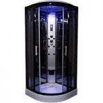 Insignia Quadrant Hydro Massage Shower Cabin – 900 x 900 – Black