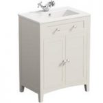Camberley Ivory Vanity Unit With Basin – 600mm – Traditional – Satin