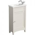 Camberley Ivory Cloakroom Vanity Unit With Basin – 450mm – Traditional