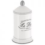 Stoneware Storage Jar & Holder – White – Classic French Style – Traditional – Le Bain