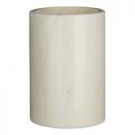 Marble Bathroom Tumbler – White – Round – Contemporary