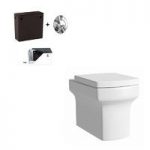 Back to Wall Toilet – Square Soft Close Seat – Concealed Cistern – Vermont