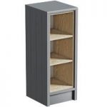 The Bath Co. Dulwich Open Bathroom Storage Unit – Grey – Traditional