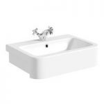 The Bath Co. Dulwich Semi Recessed Basin – 565mm – Traditional – Ceramic