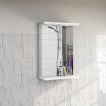 Illuminated Bathroom Mirror – White – 550mm – With Lights – Sienna