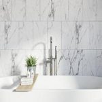 White Matt Tile – Marble Effect – Wall & Floor – 248mm x 498mm – Box of 8 – Polar