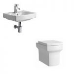 Back To Wall Toilet Suite – 550mm Wall Hung Basin – Contemporary – Vermont