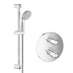 Grohe – Grohtherm 1000 Thermostatic Shower Set & Rail Kit – Concealed – Chrome