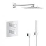 Grohe – Grohtherm Cube Shower Set – Concealed – Square Head – Water Saving – Chrome