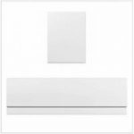 Straight Bath Acrylic Panel Pack – Front 1700mm – End 700mm – Contemporary