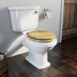 The Bath Co. Dulwich Close Coupled Toilet – Traditional – Oak Soft Close Seat