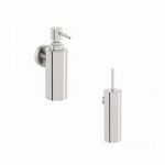 2 Piece Bathroom Accessory Set – Wall Mounted – Stainless Steel – Chrome