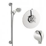 The Bath Co. Dulwich Thermostatic Shower Valve & Riser Rail Set – Traditional