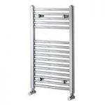Heated Towel Rail – Chrome – Contemporary – Curved – 750 x 450mm