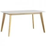 Archer – Oak Effect Dining Table – Contemporary – White Top