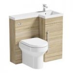 Combination Unit – Oak – Includes Oakley Back To Wall Toilet – Right Handed – Myspace
