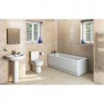 Oakley Bathroom Set With Kensington Straight Bath 1500 x 700mm – Contemporary