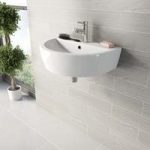 Arte Wall Hung Basin – 550mm – Contemporary Curved – 1 Tap Hole – Mode