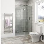 Beck Premium Hinged 1200mm Shower Door – Easy Clean – Contemporary