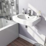 Wall Hung Basin – 555mm – Curved Contemporary – 1 Tap Hole – Vermont