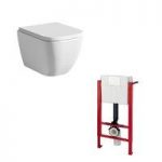 Mode Ellis Wall Hung Toilet & Mounting Frame – Soft Close Seat – Ceramic – Contemporary