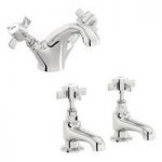 The Bath Co Dulwich Basin & Bath Shower Mixer Tap Pack – Traditional – Chrome
