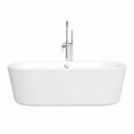 White Freestanding Bath – Round – Contemporary – 1770 x 800mm – Acrylic