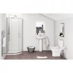 Compact Round Complete Quadrant Shower Enclosure Suite – 900 x 900mm