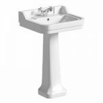Camberley Full Pedestal Basin – 550mm – 1 Tap Hole – Traditional – The Bath Co
