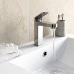Stanford Basin Mixer Tap – Curved Contemporary – Chrome – Mode