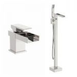 Metro Basin & Bath Shower Standpipe Pack – Waterfall Spout – Contemporary – Mode