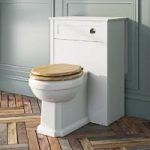 The Bath Co. Traditional Back To Wall Toilet – Oak Soft Close Seat