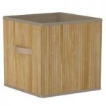 Natural Bamboo Storage Basket – Light Brown – 310mm – Contemporary