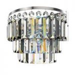 Wall Mounted Bathroom Chandelier – Chrome Glass Finish – Traditional – Lucille