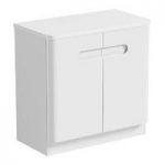 Mode Ellis Vanity Door Unit & 800mm Countertop – White – Freestanding – Contemporary