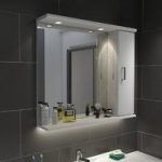 Illuminated Bathroom Mirror – White – 850mm – With Lights – Sienna