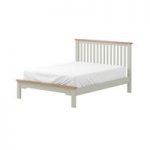 MFI – Traditional Double Bed – Oak & Mellow Sage – Dรฉcor Inlays – Rome