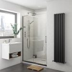 Levien Sliding 1200mm Shower Door – Easy Clean – 8mm Glass – Contemporary
