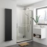 Levien Sliding 1400mm Shower Door – Frameless – Easy Clean – 8mm Glass