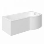 P Shaped Shower Bath – 1500 x 800 – Right Handed – Single Ended – Contemporary