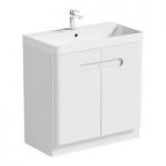 Mode Ellis Vanity Door Unit – 800mm Basin – White – Freestanding – Contemporary