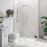 Multipanel Economy Roman Marble Double Shower Wall Panel Pack – 10mm PVC