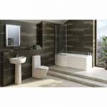 Bathroom Suite – With P Shaped Shower Bath – 1675 x 850mm – Left Handed – Arte