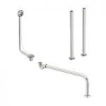 Roll Top Bath Waste and Tap Standpipes Pack – Traditional – Chrome
