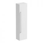 Tall Storage Cabinet – White – 3 Adjustable Shelves – Contemporary – Chamonix