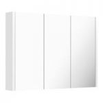 3 Door Mirror Cabinet – White – Adjustable Shelves – Contemporary – Chamonix